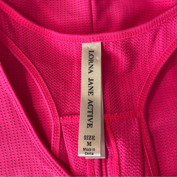 Lorna Jane Hot Pink Scoop Neck Racerback Tank M - Picture 5 of 8